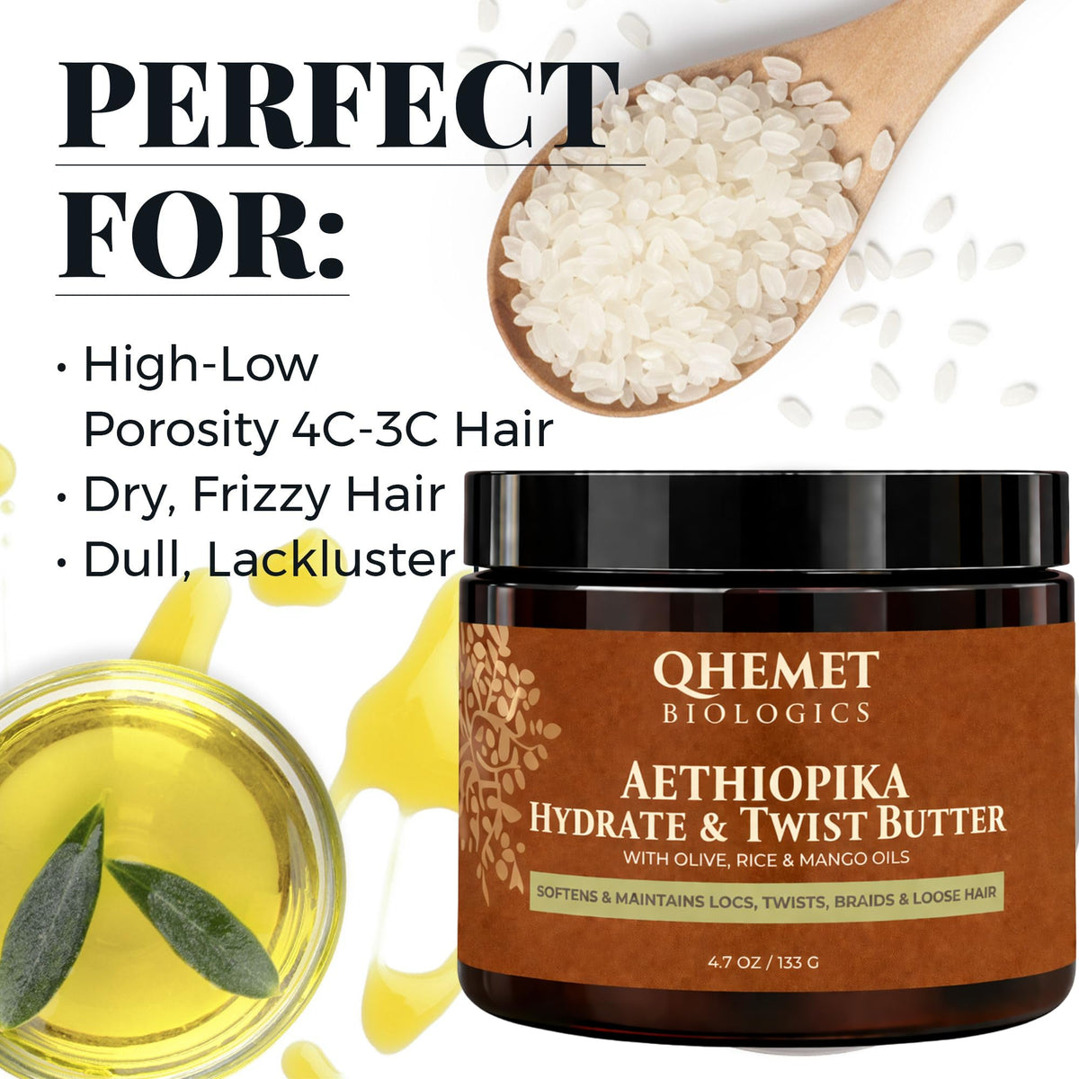 Qhemet Biologics jar in hand to show compact 4.7 oz travel-friendly scale