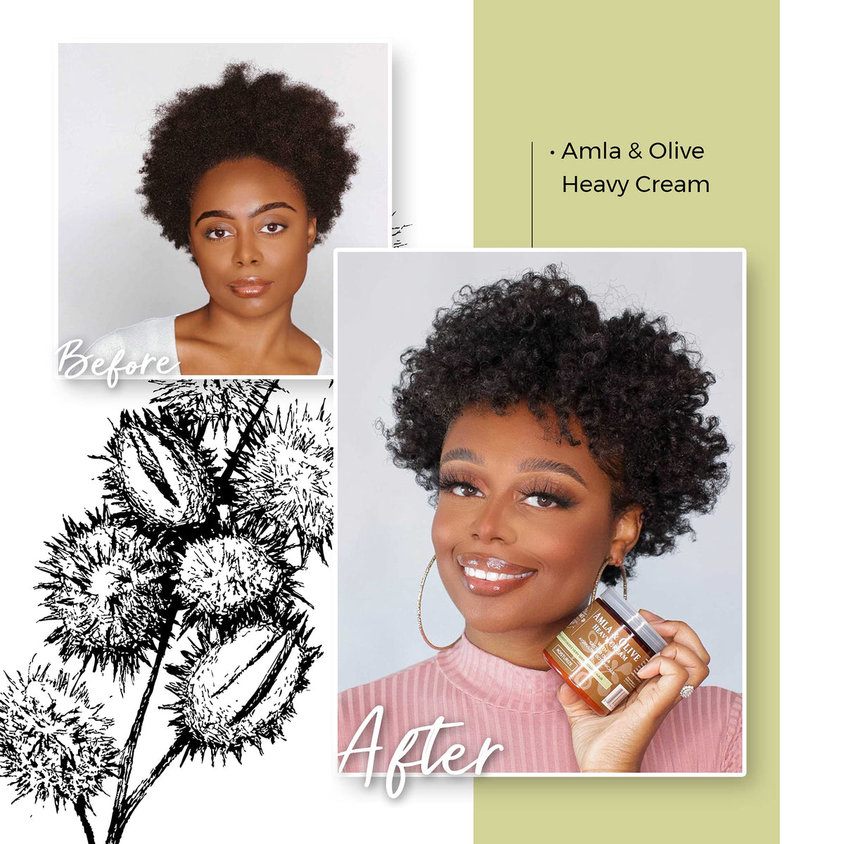 Qhemet Biologics massaged into scalp to soothe dryness and nourish skin
