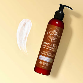 Qhemet Biologics key botanicals moringa and coconut highlighting nourishment