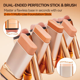 QIANWHITE brush detail focused on bristles for precise blending benefit