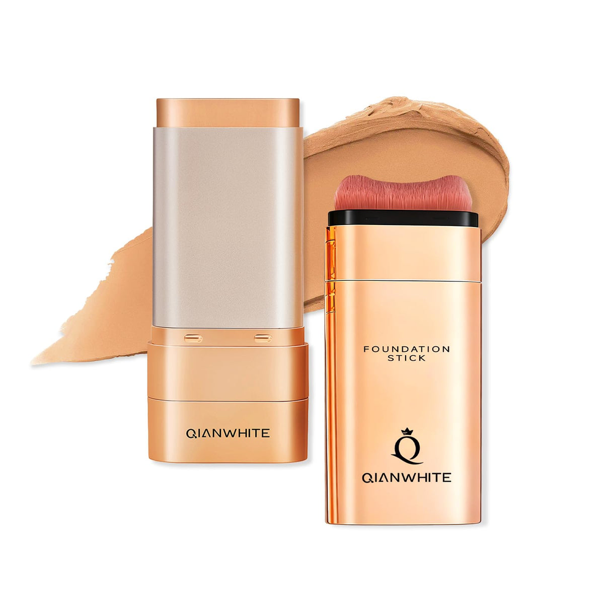 QIANWHITE front packaging showing Dark Coffee shade and compact benefit