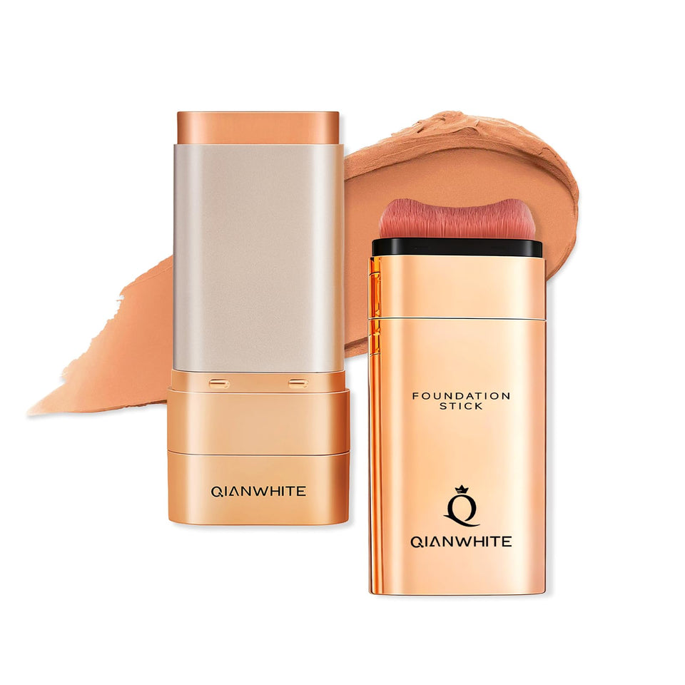 QIANWHITE front packaging view showing compact travel-friendly design and natural finish benefit