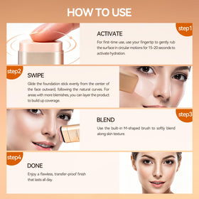 QIANWHITE lifestyle image in purse showing on-the-go touch-up convenience benefit