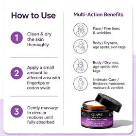 QIAWI Biotin label and directions for clear usage and confidence