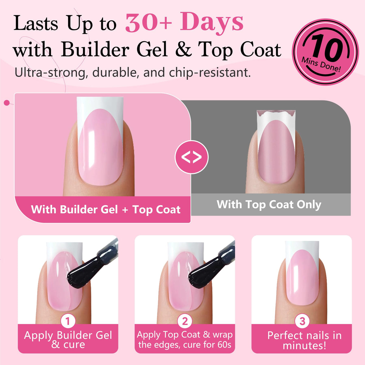 Qiek nails worn in lifestyle setting showing durable everyday wear