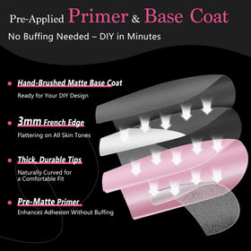 Qiek labeled 15 sizes display for fast correct nail fit