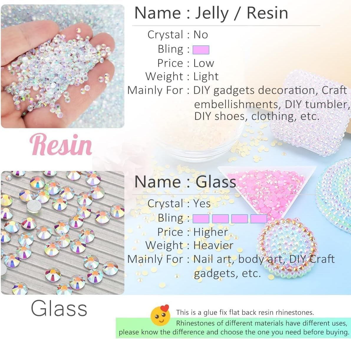 qiipii nail art sample with gems demonstrating small-scale embellishment benefits