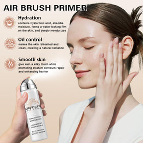 QIUFSSE applying spray to brush for even coverage benefit