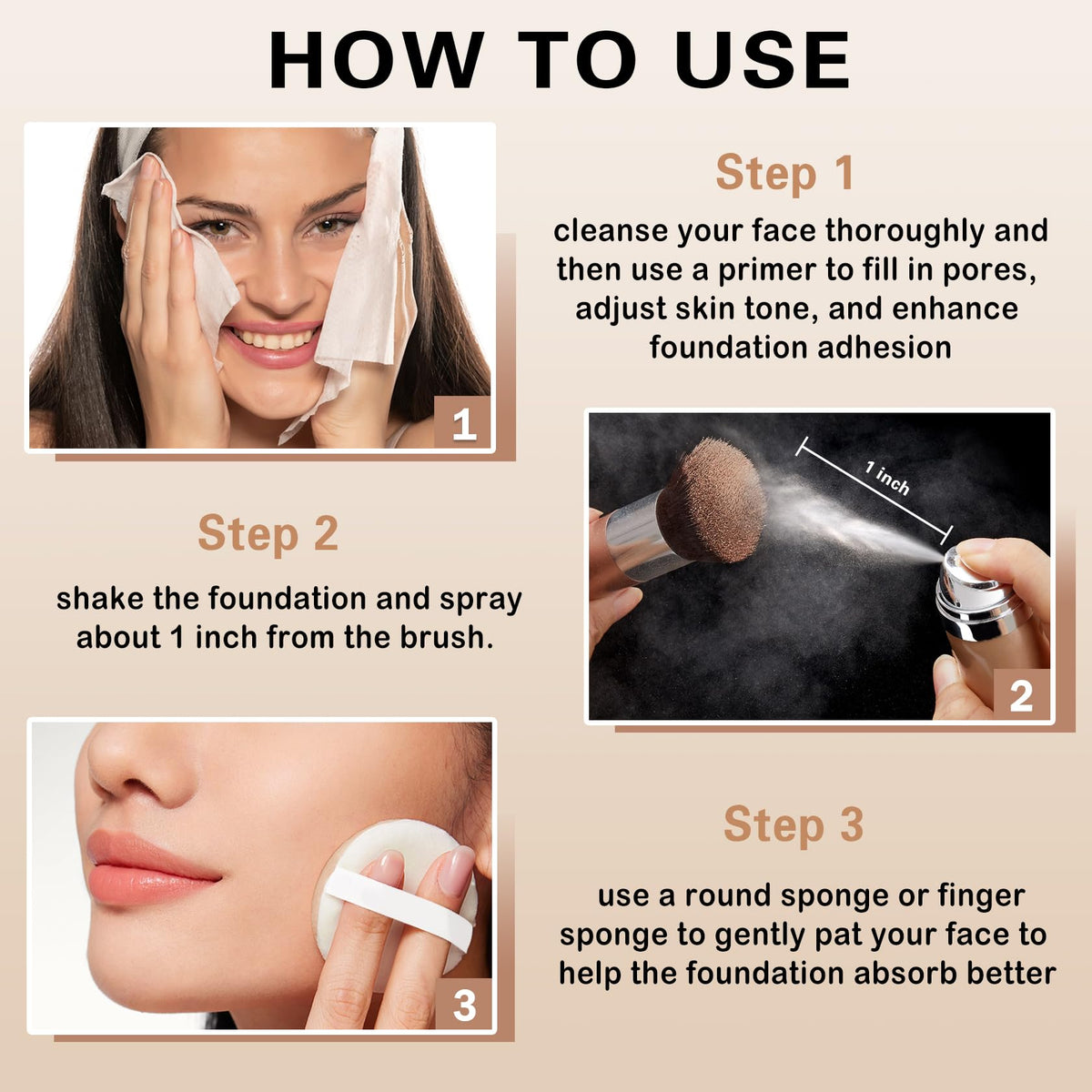 QIUFSSE product label close-up highlighting primer ingredients and cruelty-free claim