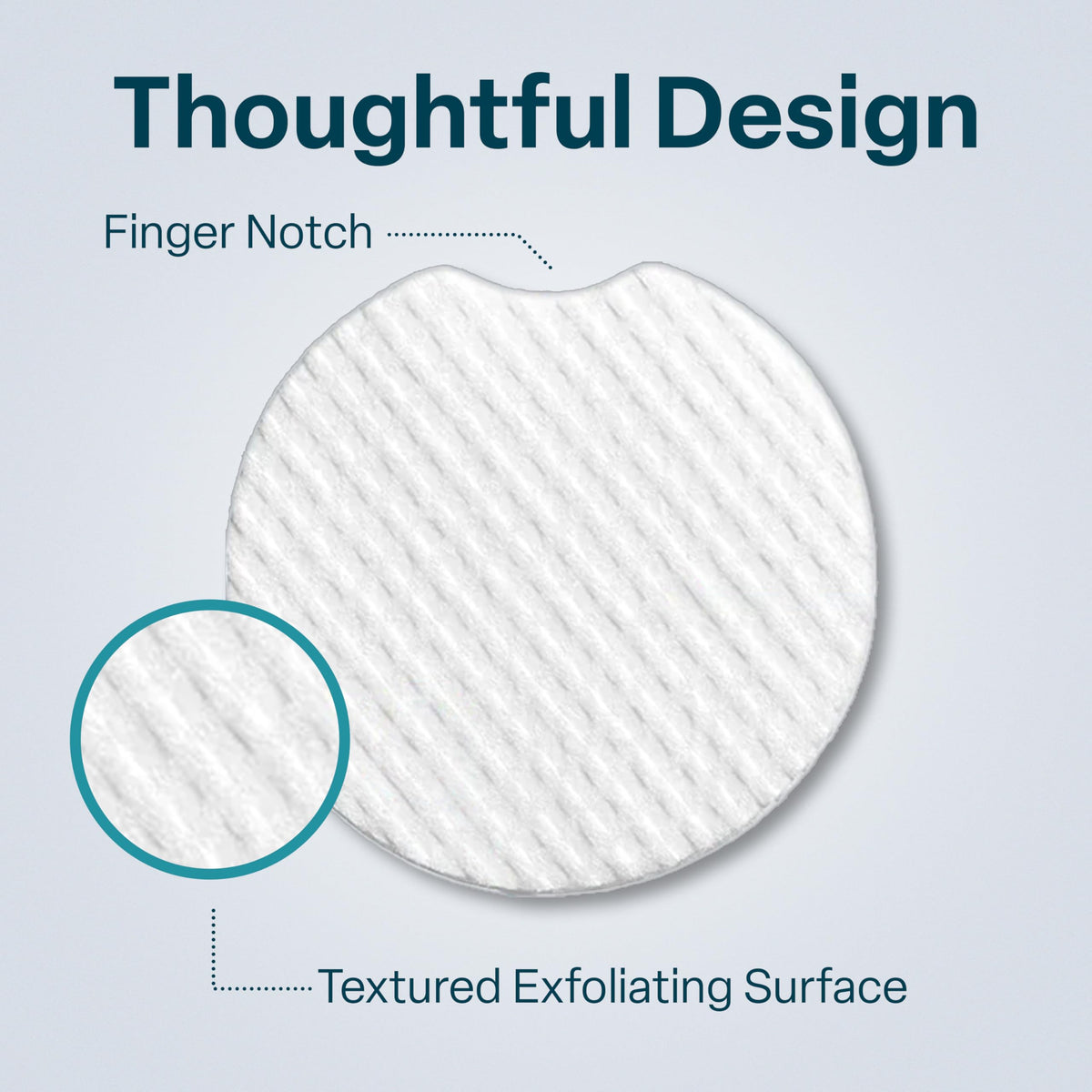 QRxLabs pad used on arm showing body exfoliation and smoother skin appearance