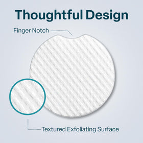 QRxLabs pad used on arm showing body exfoliation and smoother skin appearance