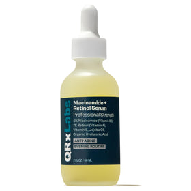 QRxLabs front bottle view showing product label and benefits