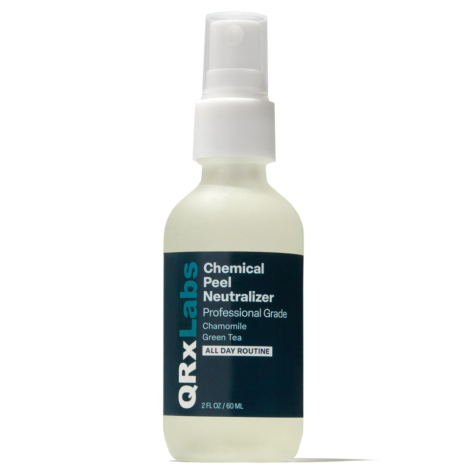 QRxLabs front packaging showing 2 fl oz bottle and product benefit