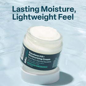 QRxLabs hyaluronic acid droplet graphic, conveys deep moisture retention benefits