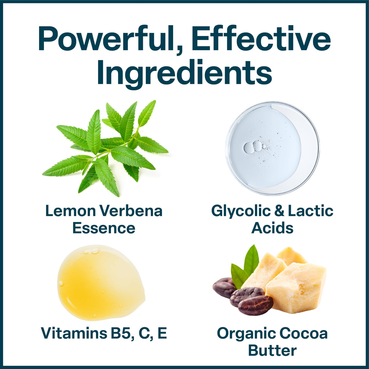 QRxLabs ingredient label detail featuring key actives and professional-grade benefits