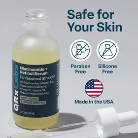 QRxLabs ingredient label close-up demonstrating transparency