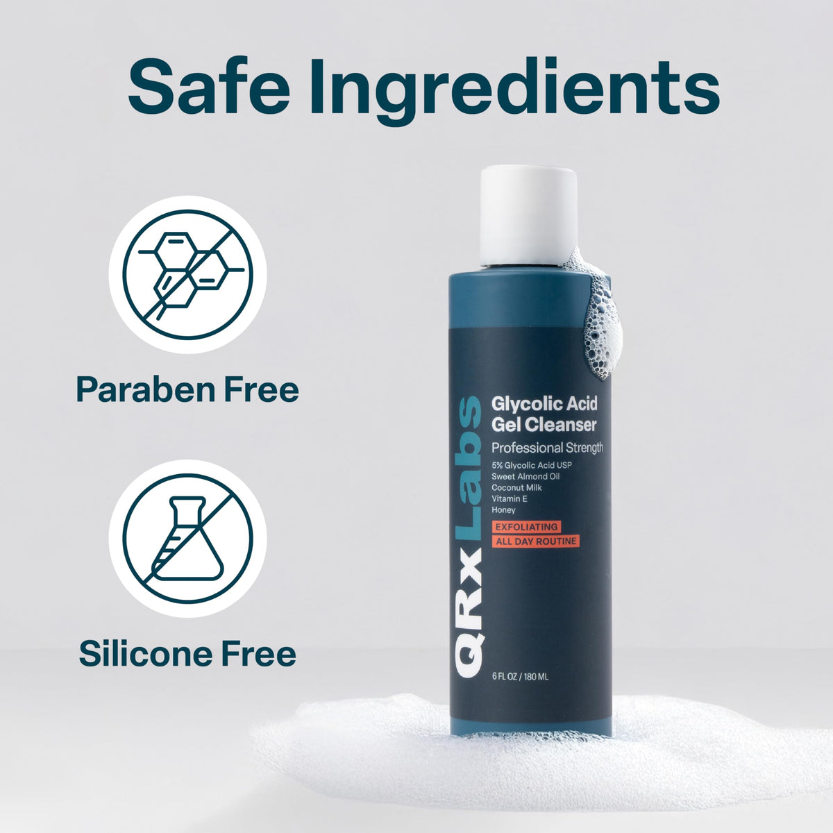 QRxLabs ingredients label detail highlighting papaya extract benefit