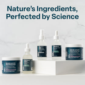 QRxLabs jojoba oil and vitamin E visuals indicating hydration