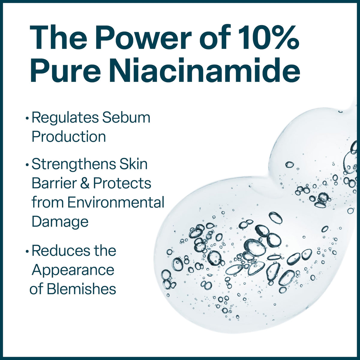 QRxLabs serum dropper showing lightweight texture for quick absorption benefit