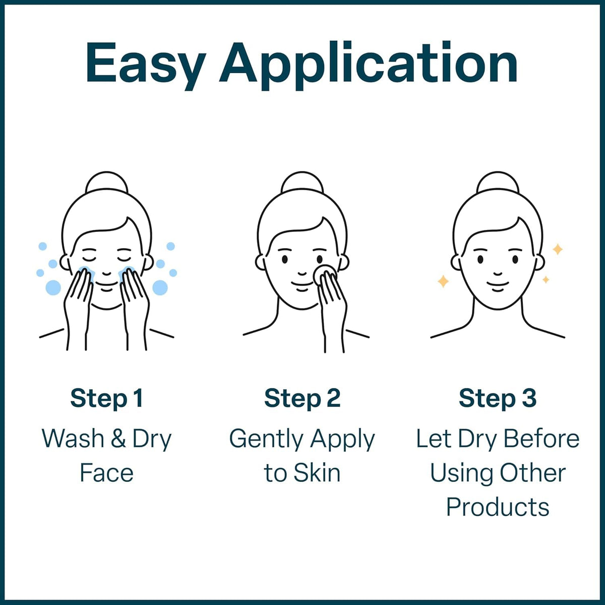 QRxLabs pad being applied to cheek for smoother complexion