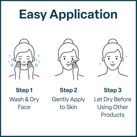QRxLabs pad being applied to cheek for smoother complexion