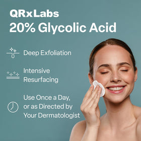 QRxLabs pad finger-notch detail for easier handling and hygiene