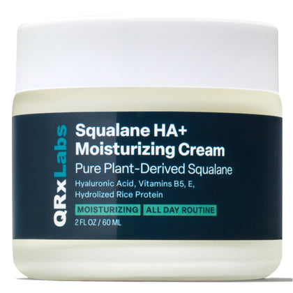 QRxLabs front packaging showing product and label, highlights clean formula benefit