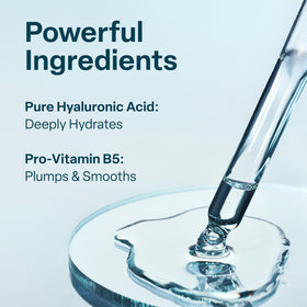 QRxLabs serum texture on skin demonstrating lightweight feel and fast absorption