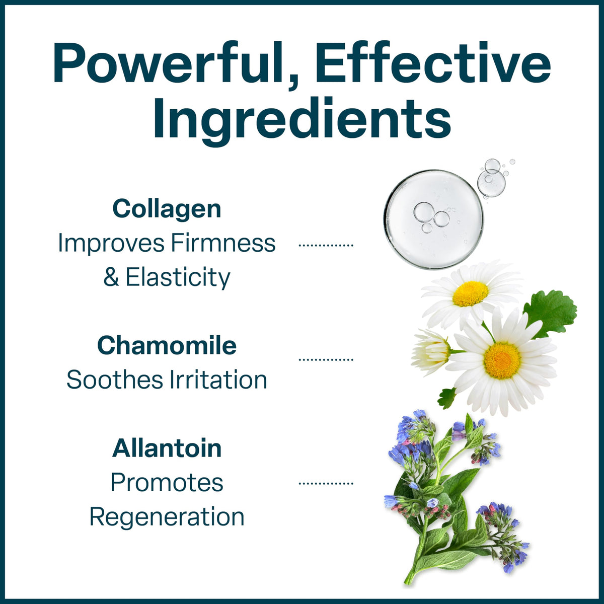 QRxLabs ingredient label highlighting snail mucin and natural actives