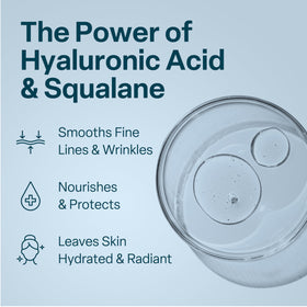 QRxLabs close-up of cream texture, demonstrates lightweight smooth hydration