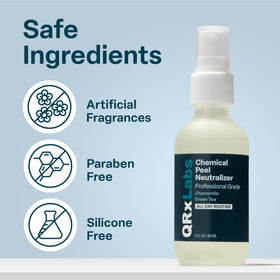 QRxLabs liquid texture drop showing lightweight hydrating consistency