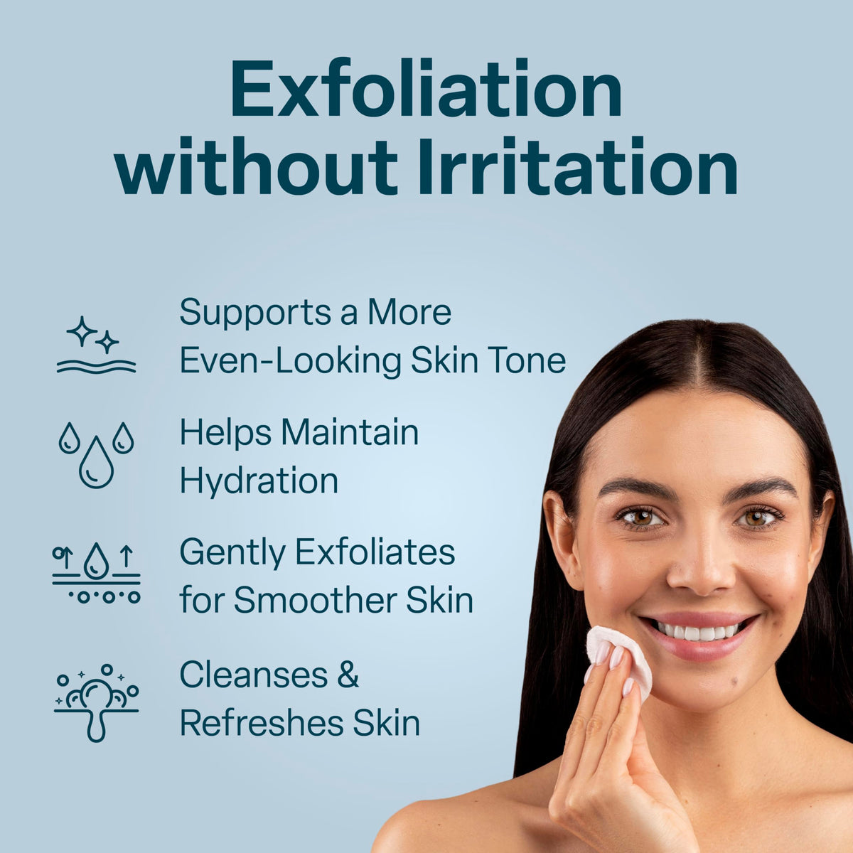 QRxLabs label close-up highlighting 10% glycolic acid and active ingredients