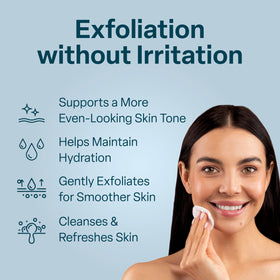 QRxLabs label close-up highlighting 10% glycolic acid and active ingredients