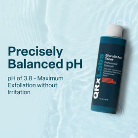 QRxLabs toner on cotton pad removing surface build-up and refining pores