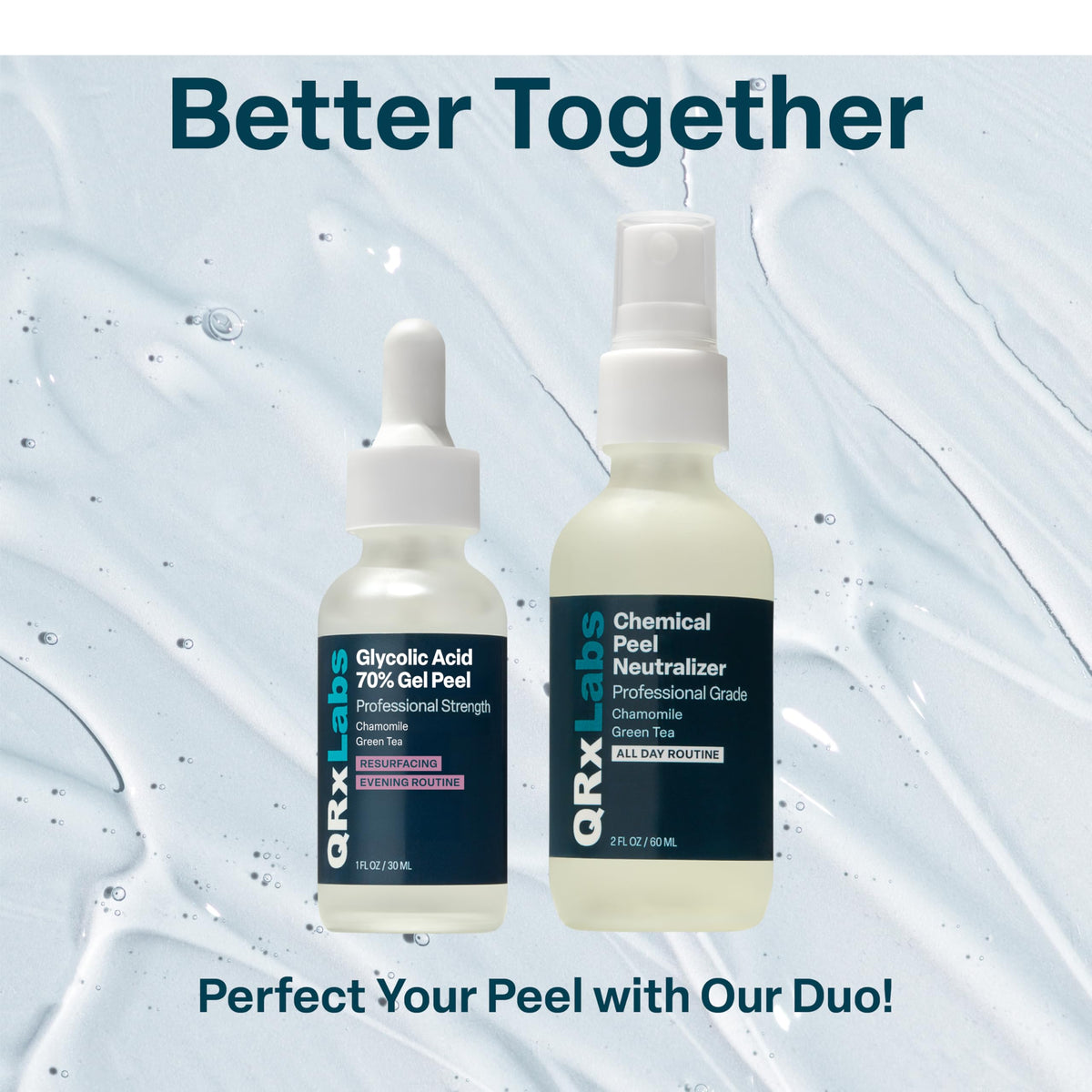 QRxLabs bottle in a travel bag showing convenience for on-the-go care