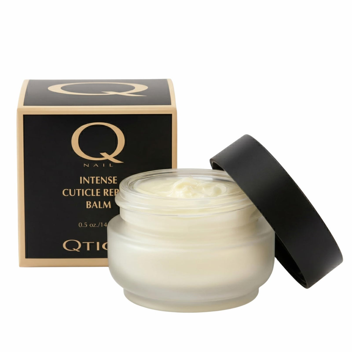 QTICA after-use nail close-up showing smoother, healthier-looking cuticles