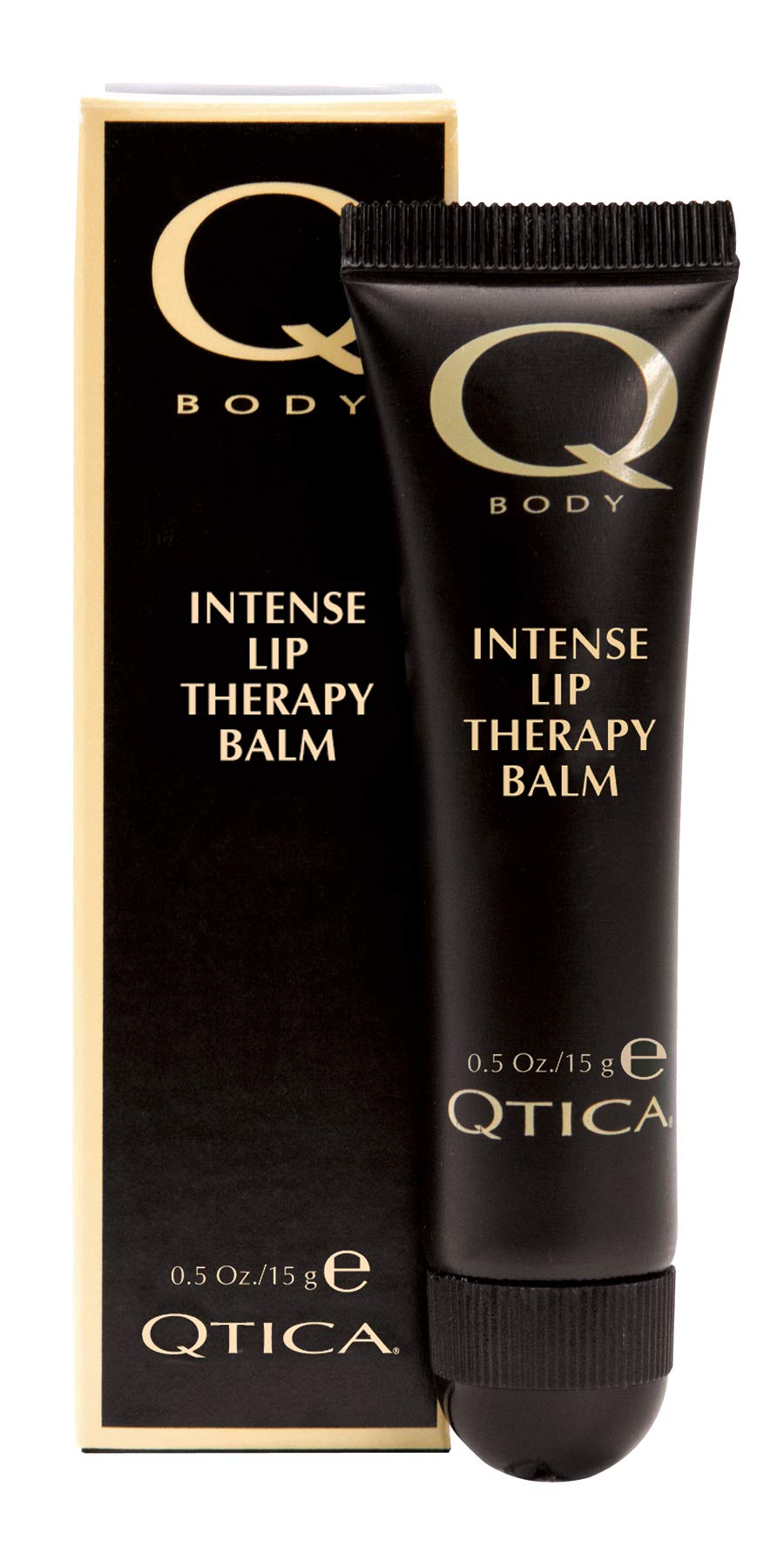 QTICA front packaging showing dual balm tubes and soothing texture for hydrated lips