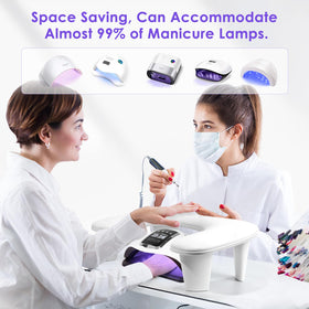 Quaferen underside with silicone non-slip pad preventing movement during manicures