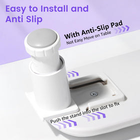 Quaferen non‑slip feet on table, delivers stable manicure support