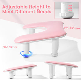 Quaferen side profile demonstrating adjustable height for ergonomic posture