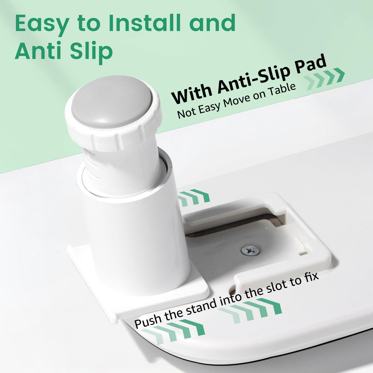 Quaferen size comparison with nail dryer demonstrating broad compatibility