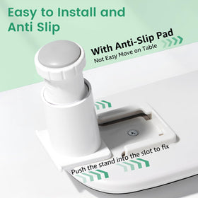Quaferen size comparison with nail dryer demonstrating broad compatibility