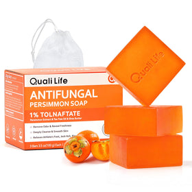 QualiLife front packaging showing three medicated bars and benefits