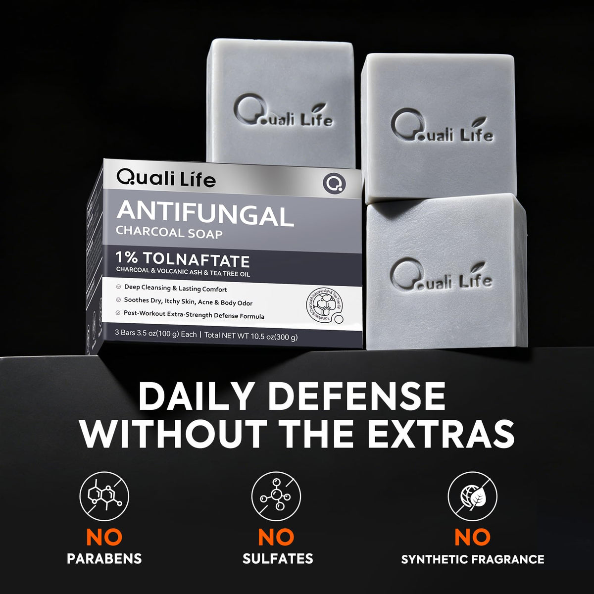 QualiLife bar inside gym bag ready for post-workout freshness advantage