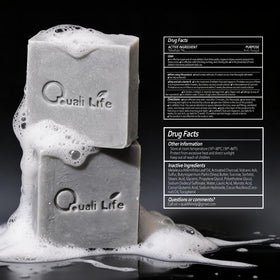 QualiLife ingredients label closeup showing 1% tolnaftate and natural extracts
