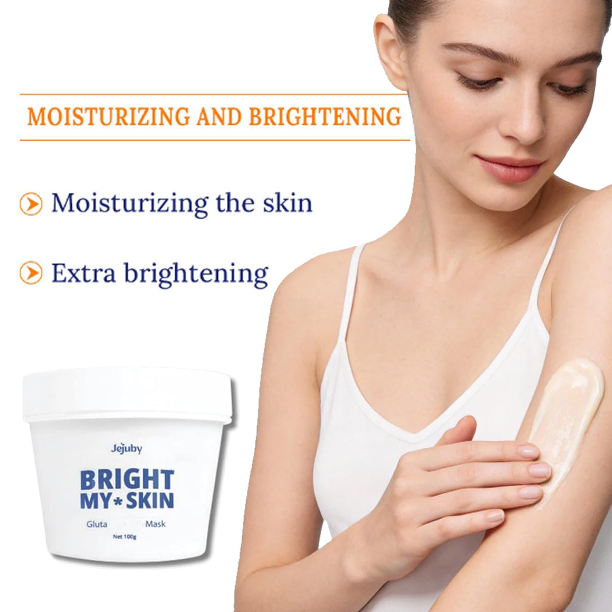 Quatrel cream being applied to cheek demonstrating smooth application benefit