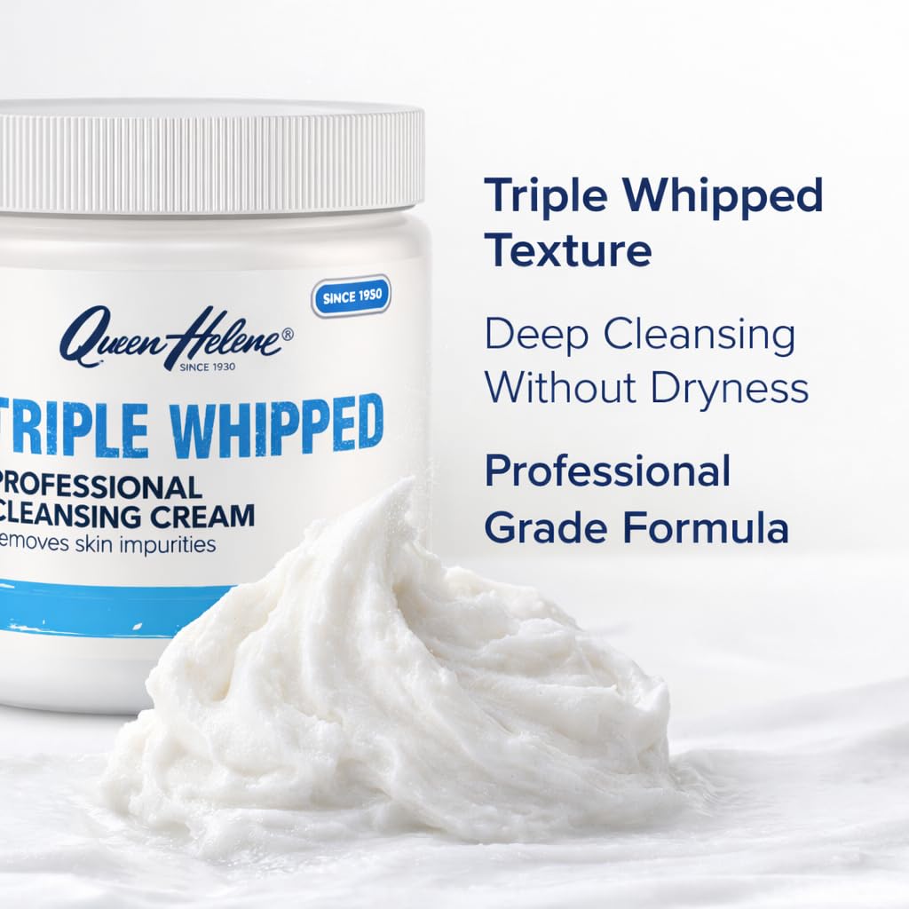 Queen Helene whipped cream texture close-up demonstrating creamy glide