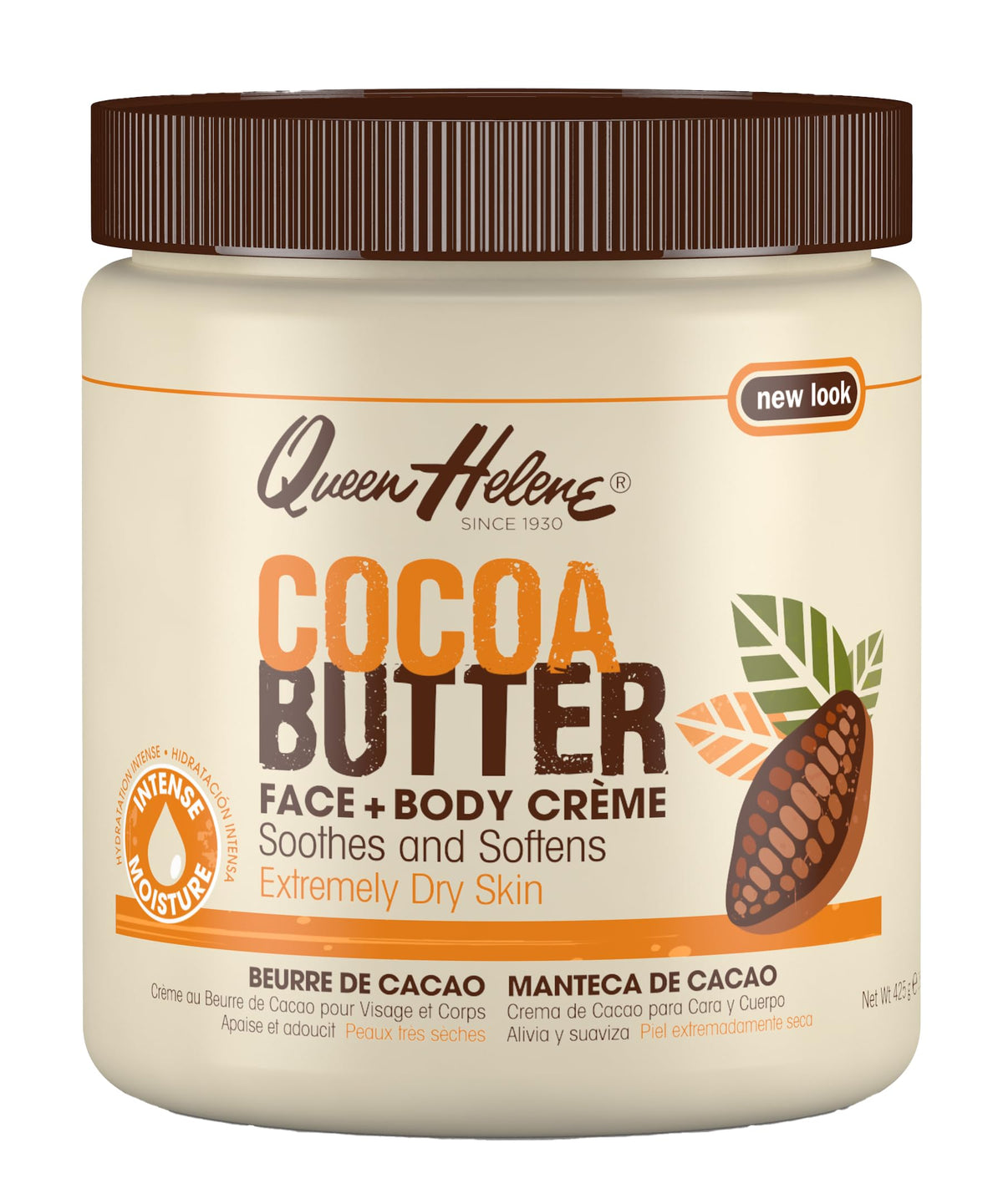 Queen Helene front of jar showing packaging and moisturizing benefit