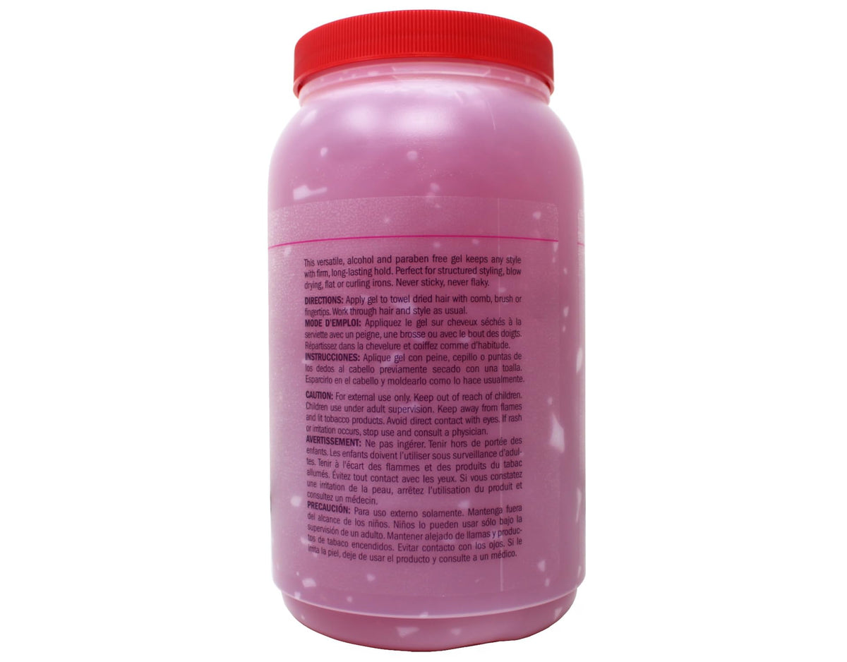 Queen Helene gel used by stylist during blow-dry, adds volume and control