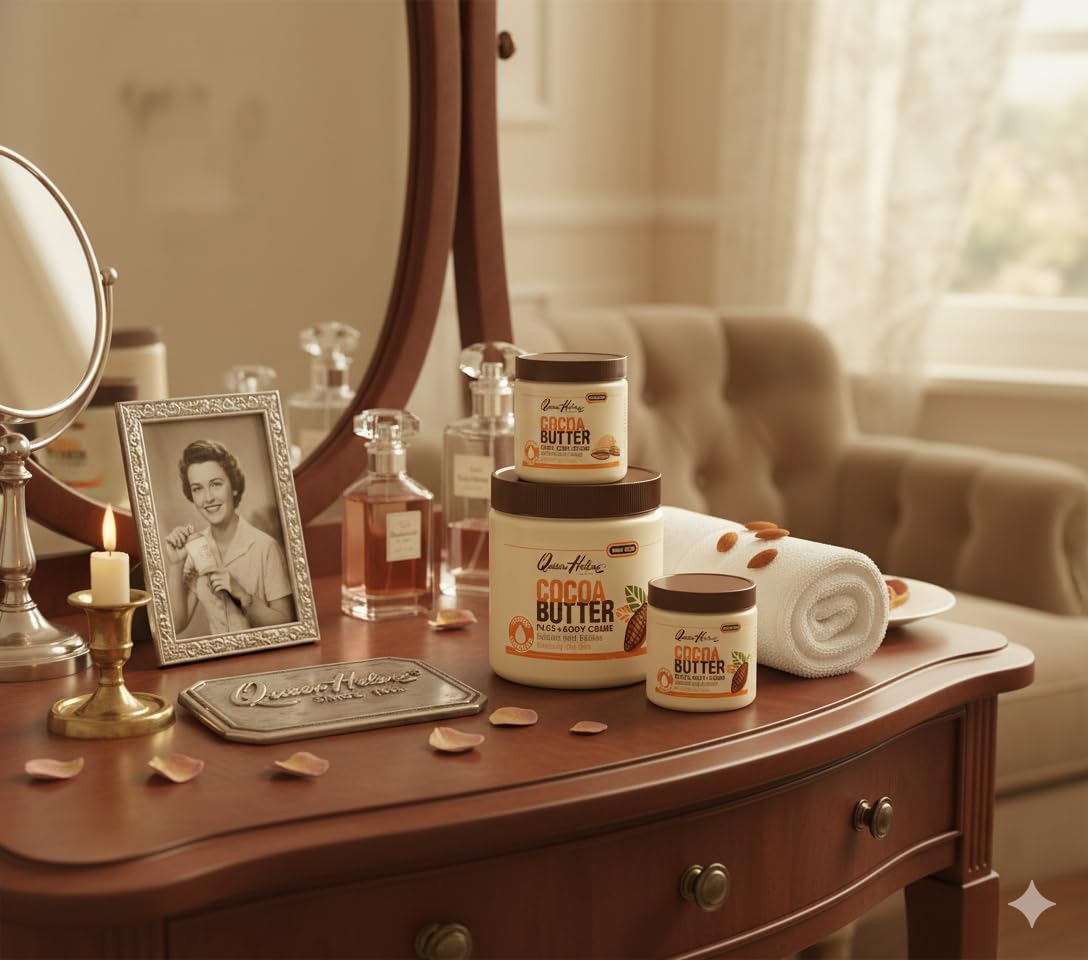 Queen Helene jar in travel bag showing portability and on-the-go care